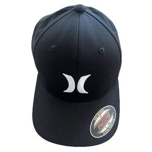 Hurley One &‎ Only Men's Hat Cap LARGE X-LARGE L/XL Black White Icon